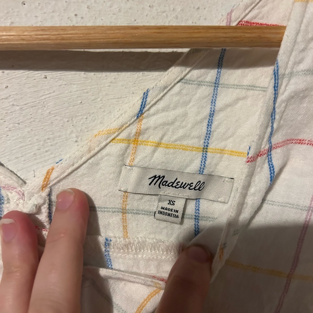 Madewell Side Tie Linen Tank - Picture 7 of 9